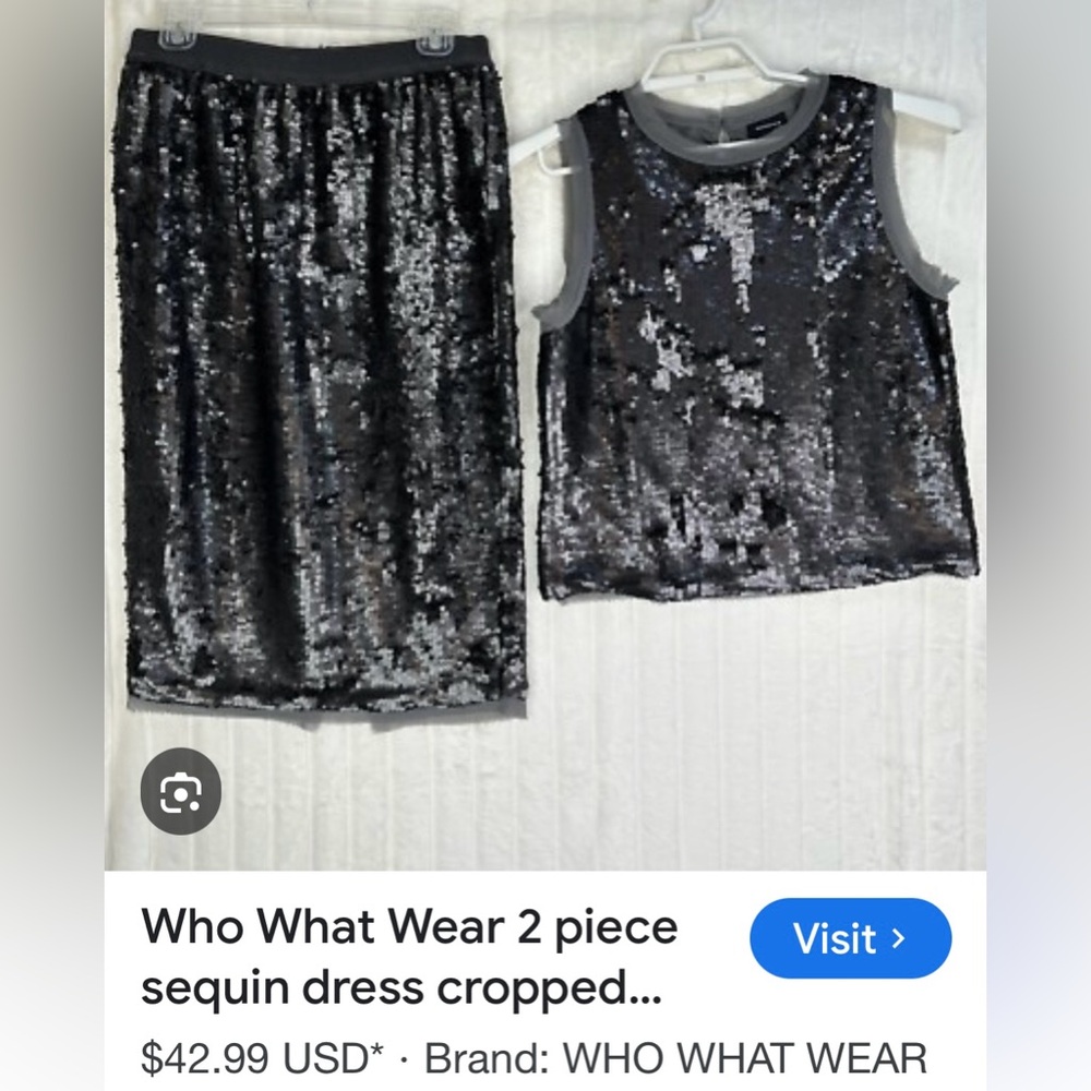 Sequin Black Skirt